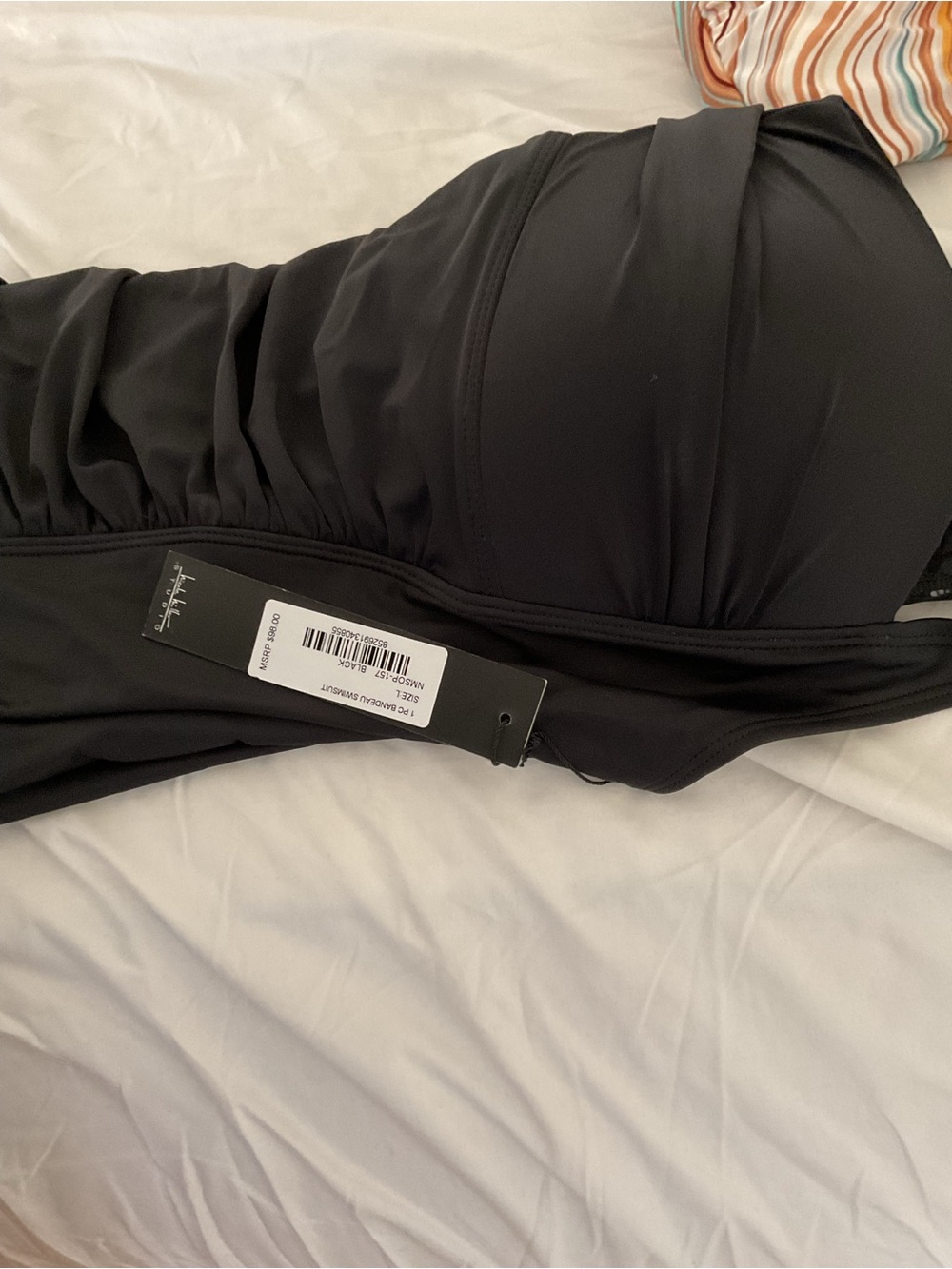 Nicole Miller Black One-Piece Swimsuit